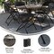 Emma and Oliver Set of 6 Stackable Folding Plastic Chairs - 650 LB Weight Capacity